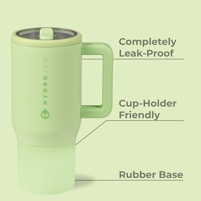 HydroJug Kids - 20 oz Insulated Kids Water Bottle with Flip Straw & Handle | Leak-Proof & Durable | Perfect for School, Sports, Lunch, Travel & Camp, Melon