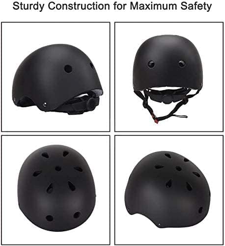 Adjustable Helmet for Ages 5-16 Kids Toddler Boys Girls Youth,Protective Gear with Elbow Knee Wrist Pads for Multi-Sports Skateboarding Bike Riding Scooter Inline skatings Longboard Roller Skate