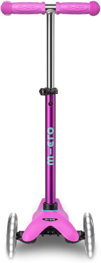 Micro Kickboard Mini Deluxe LED Three-Wheeled Lean-to-Steer Swiss-Designed Micro Scooter