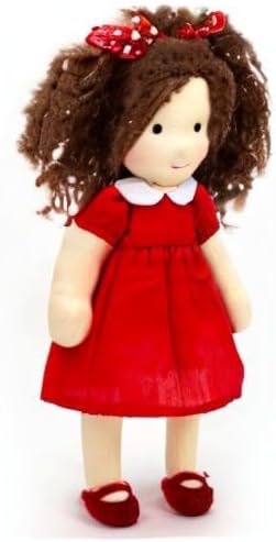 BlissfulPixie Waldorf Doll Handmade Rag Doll - Personalized Collectors Plush Doll for Kids Birthday Present with Beautiful Present Box-Eleanor 12"