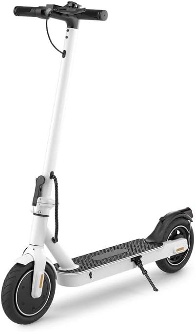 Electric Scooter, 350W Powerful Motor, 21 Miles Long Range, 18 MPH Max Speed, 8.5" Pneumatic Tires, Drum Brake & UL Certified, Headlight, Foldable Lightweight Commuting E Scooter for Adults 14+