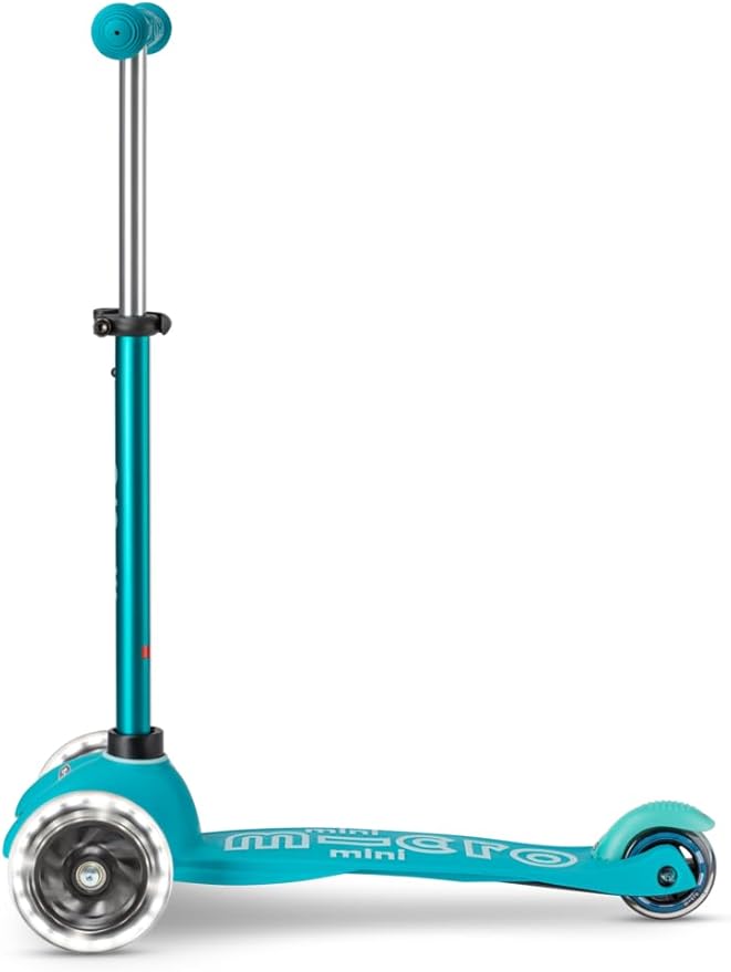 Micro Kickboard Mini Deluxe LED Three-Wheeled Lean-to-Steer Swiss-Designed Micro Scooter