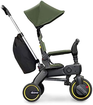 Doona Liki Trike S3, Desert Green - 5-in-1 Compact, Foldable Tricycle - Suitable for Toddlers 10 to 36 Months