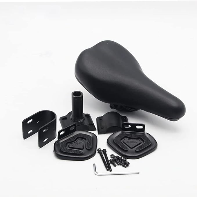 Children's Saddle Style Seat Pedal Set, with Seat Cover Combination Set, Foot Pedal Suspension Shock Absorber, Suitable for F-Wheel DYU D2/D3F/D3+ Electric Bicycles