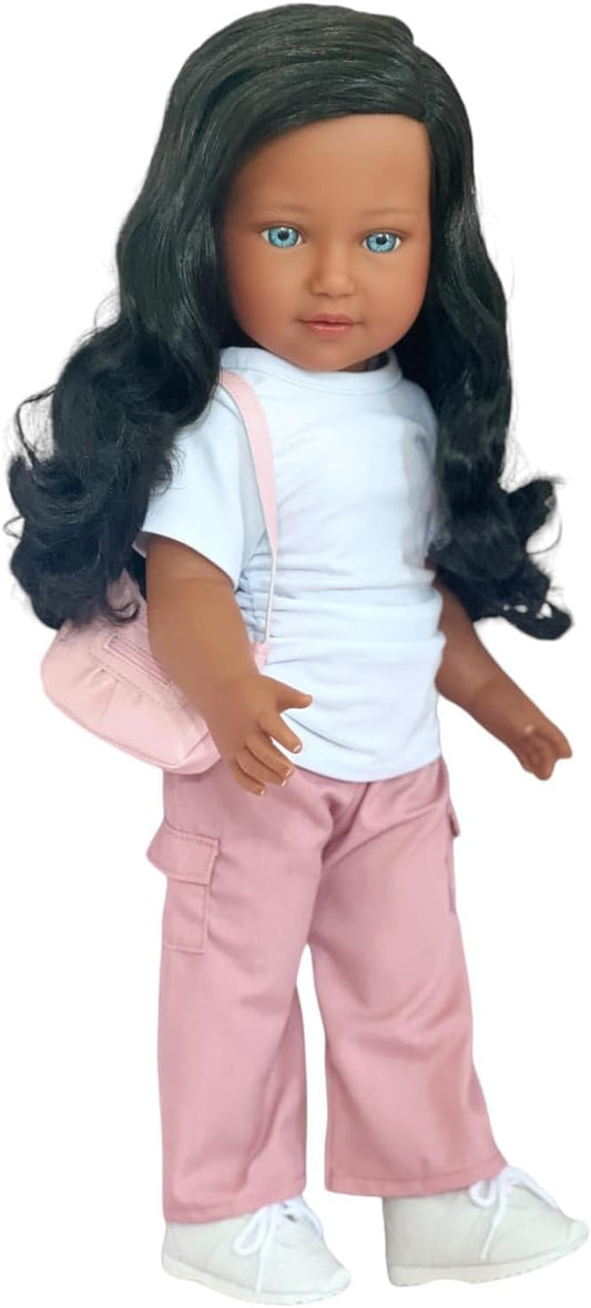 Kennedy and Friends 18 Inch Fashion Dolls- Tilt and Pose Feature and All Vinyl (F02-Amra)