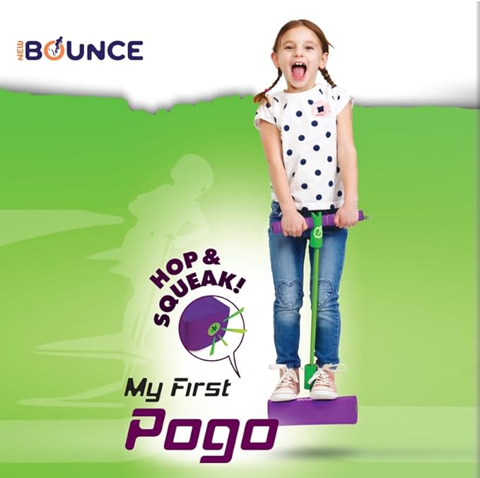 New Bounce Pogo Stick for Toddlers - Foam Jumper for Age 3,4,5,6,7,8 - Outdoor Jumping Toys - Birthday Gift for Toddler Girls and Boys
