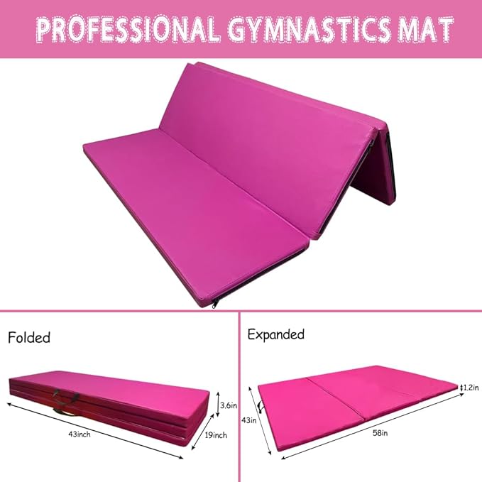 Foldable Gymnastics Kip Bar,Horizontal Bar for Kids,No Wobble Gym Equipment for Home Indoor,3' to 5' Adjustable Height,Gymnasts 1-4 Levels,300 lbs Weight Capacity