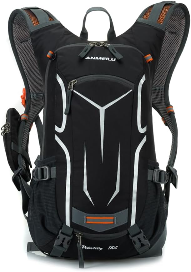 Outdoor Cycling Backpack, 18L, Black