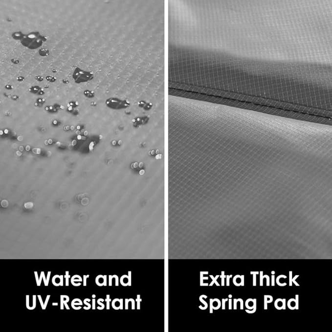 Trampoline Parts CO 8 FT 10 FT 12 FT 14 FT Universal Trampoline Spring Pad Cover Replacement, UV Resistant, Safety Foam Protection, Blue & Black Options, Compatible with Jumpzylla Trampolines