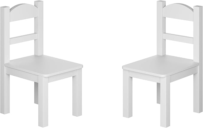 Treocho Wooden Kids Table and Chair Set with Reversible Tabletop, 2 in 1 Toddler Desk with Storage Drawers, Kids Activity Table with Blocks Building Baseplate for Playing, Reading, Drawing, White