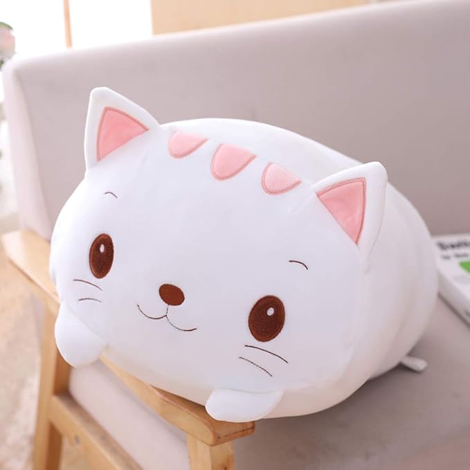 Cat Plush Hugging Pillow, Soft Kitten Cat Stuffed Animal Toy Body Pillow 33.5"