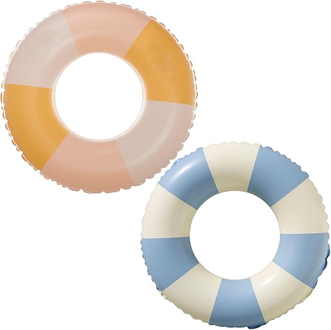 Pool Floats Swimming Rings for Kids, Age 5-10 Inflatable Swim Tubes Ring Toys with 11" Inner, Beach Inflatable Tubes Floaties Toys for Kids Adults