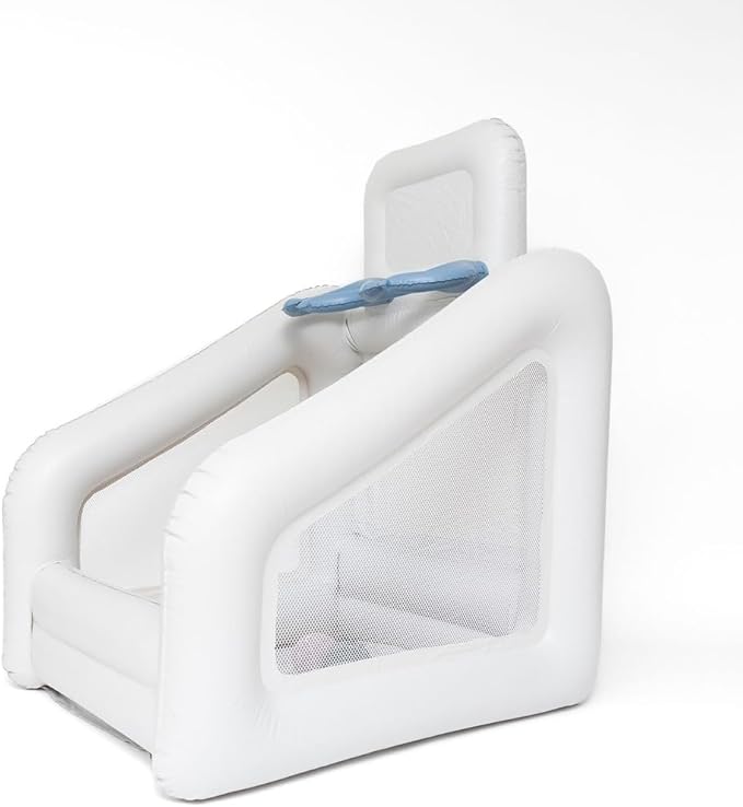 PLAYSMOL Mini Dual Shot Basketball Inflatable Game, Portable Indoor Basketball Hoop for Toddlers & Kids, Arcade-Style Toy with 4 Rubber Balls, Neutral Colorway, Ages 18m+