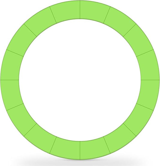 AW 12/13/14/15FT Trampoline Spring Cover Replacement Trampoline Safety Pad Trampoline Accessories, UV-Resistant, PVC EPE Foam Protection Blue/Multicolor/Green