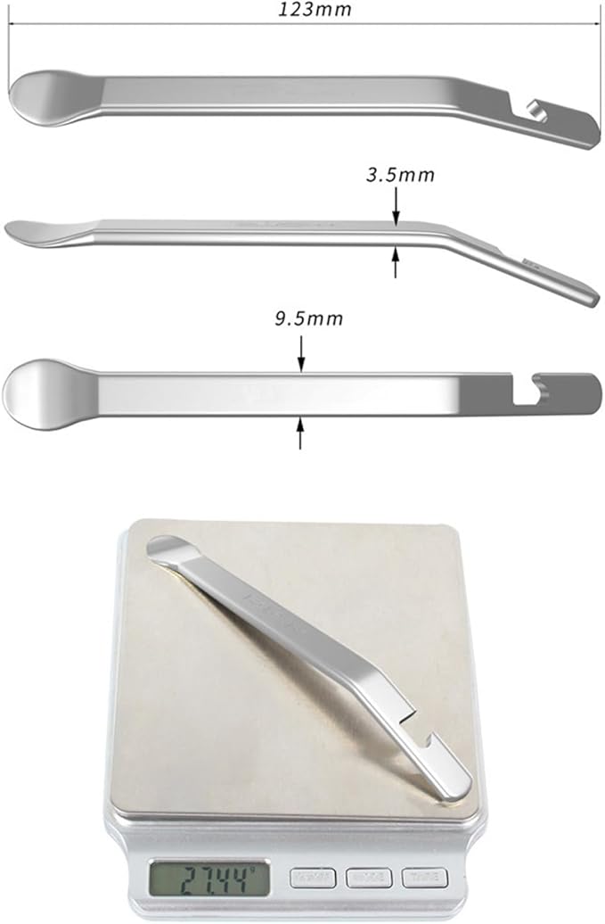 Bicycle Tire Lever Tyre Spoon Changing Tool, Stainless Steel Portable Bike Tire Levers to Repair Bike Tube, Set of 3