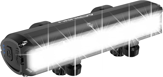 Super Bright 3400 Lumens LED Bike Light USB Rechargeable - 5 Modes Bicycle Headlight with 7H Runtime, IPX6 Waterproof, Quick Release Mount for Mountain Road Cycling Commuting Night Safety