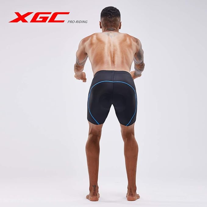 XGC Men's Cycling Underwear Shorts with High-Density High-Elasticity and Highly Breathable 4D Gel Padded