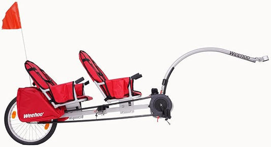 Two Bike Trailer,Red,One Size