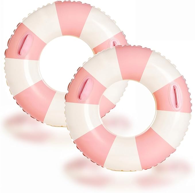 2 PCS Inflatable Pool Floats for Swimming Pool Party Lake Beach Adults - Floaties Pool Tubes Swim Rings Tubes Floaties for Beach Pool Party Decorations