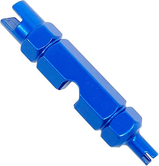 ZUFECY Valve Core Remover, Valve Core Repair Tool for Presta Schrader tubeless Cycling Tires (Blue)