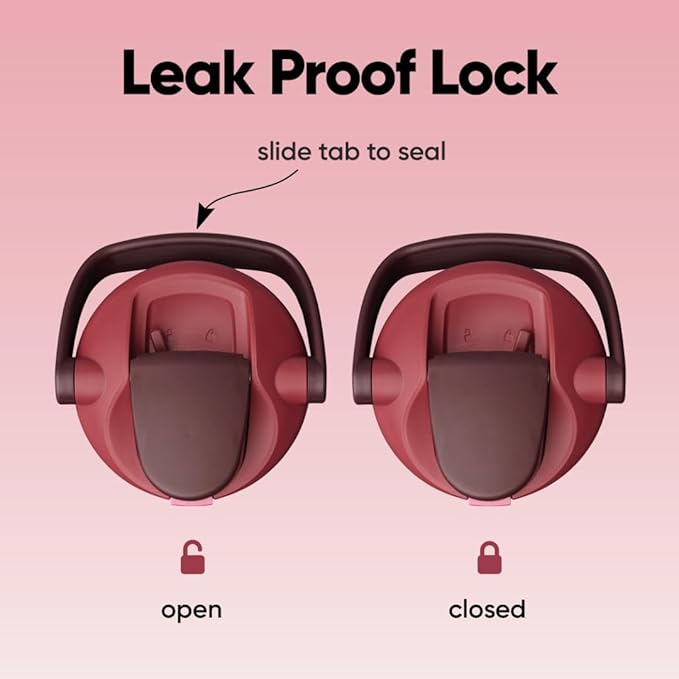 Owala FreeSip Sway Insulated Stainless Steel Water Bottle with Two-Way Spout, Built-In Straw and Bucket Handle, Made for Travel, School, and Sports, 40oz, BPA Free, Leak Proof, Black Cherry