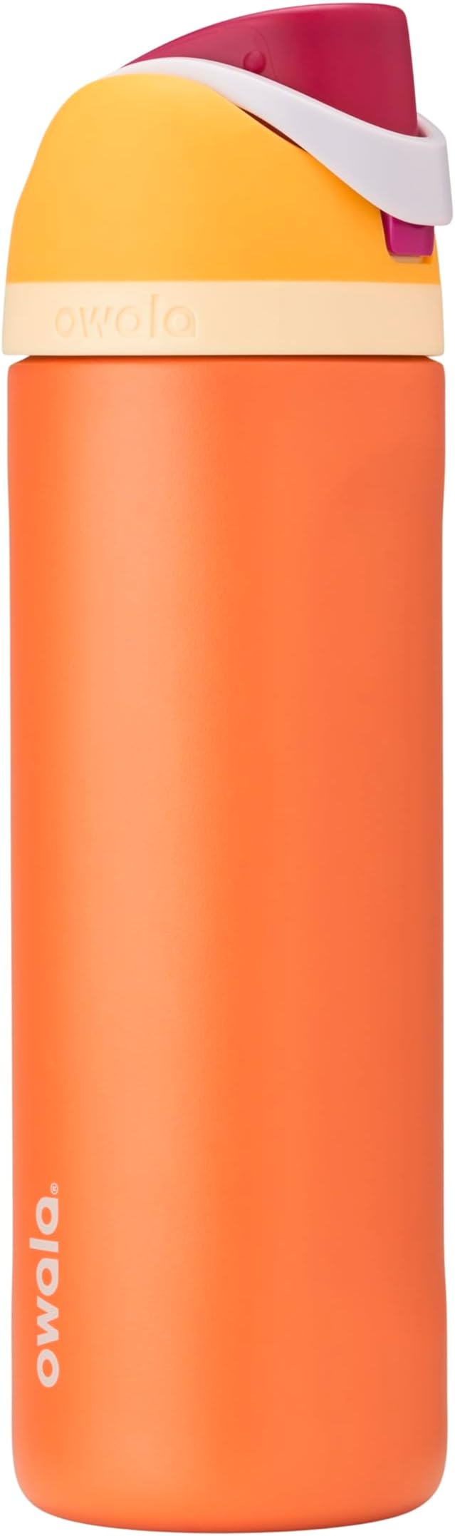 Owala FreeSip Insulated Stainless Steel Water Bottle with Straw for Sports, Travel, and School BPA-Free Sports Water Bottle, 24 oz, Citrus Crush