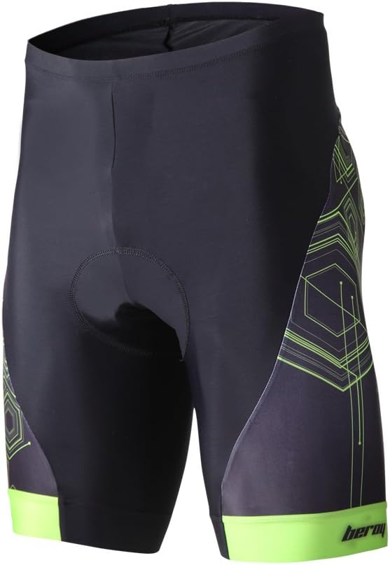 beroy Men's Comfortable Bicycle Cycling Pants, 3D Padded Bike Shorts