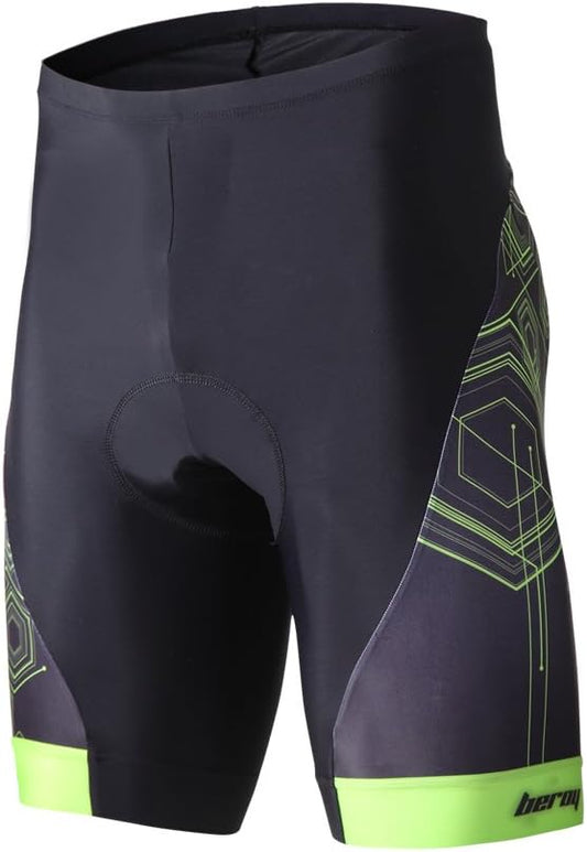 beroy Men's Comfortable Bicycle Cycling Pants, 3D Padded Bike Shorts