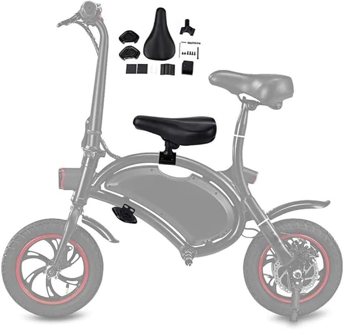 Children's Saddle Style Seat Pedal Set, with Seat Cover Combination Set, Foot Pedal Suspension Shock Absorber, Suitable for F-Wheel DYU D2/D3F/D3+ Electric Bicycles
