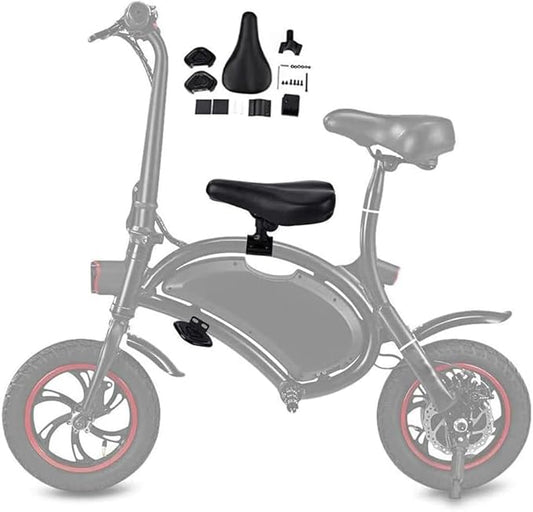Children's Saddle Style Seat Pedal Set, with Seat Cover Combination Set, Foot Pedal Suspension Shock Absorber, Suitable for F-Wheel DYU D2/D3F/D3+ Electric Bicycles