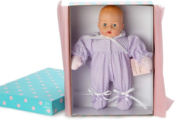 Madame Alexander 12" Lavender Check Huggums, Light Skin Tone
