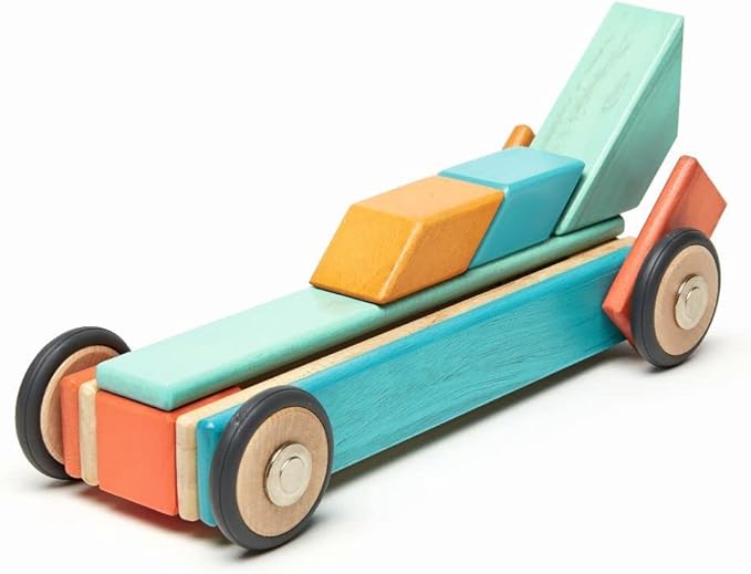 42 Piece Tegu Magnetic Wooden Block Set, Sunset, 1-99 years old