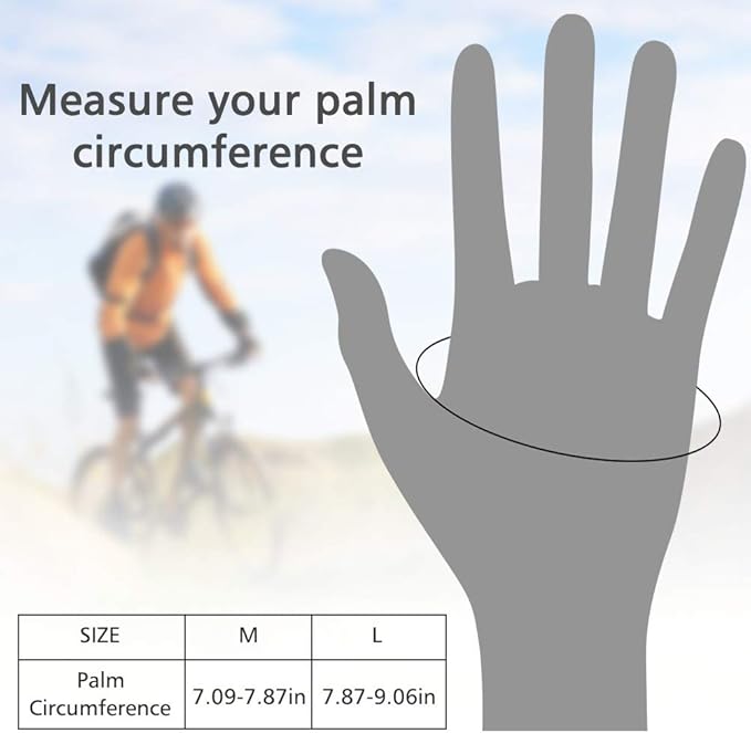 Accmor Cycling Gloves for Men Women, Bike Gloves Half Finger Road Bike MTB Gloves, Anti-Slip Shock-Absorbing Glove for Fitness Cycling Outdoor Sports