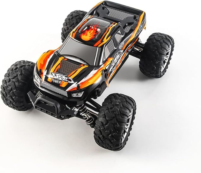 1:16 Scale All Terrain RC Car, 36 KPH High Speed 4WD Electric Vehicle with 2.4 GHz Remote Control, 4X4 Waterproof Off-Road Truck with Two Module Batteries