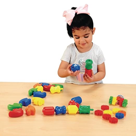 Excellerations Construction Toys, STEM Building Toys, Blocks, Builders, Connection Toys, Ages 18 Months and up, Preschool Manipulatives 3 Different Sets in Storage Bins