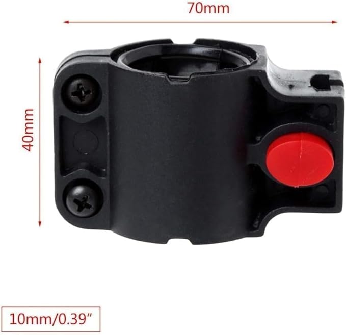 Black Universal Bike U-Lock Mount, Adjustable Frame Bracket, Mount for Road and Mountain Bikes