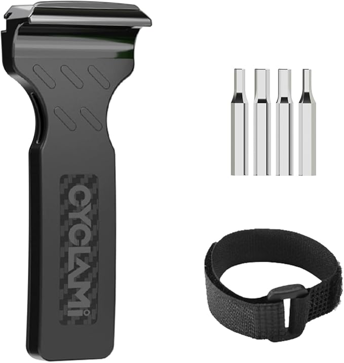 2-in-1 Bike Tire Levers Tool Kit - Ultra Strong Portable Tire Removal Crowbar for Road & Mountain Bikes - Durable Bicycle Tire Repair Tools, Easy Install/Remove for Standard Tires (Black)