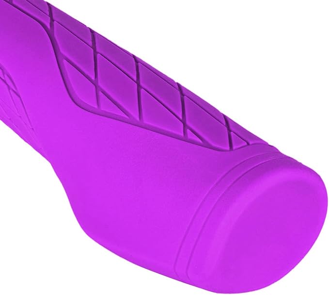 SOLODRIVE Ergonomic Design Mountain Bike Grips, Comfortable Bicycle Handlebar Grips, Single Lock-on and Non-Slip MTB Handle, Fit MTB, E-Bike, Hybrid, Scooter