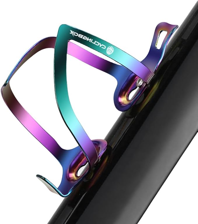 Premium Aluminum Alloy Bike Cup Holder - - Durable Water Bottle Cage for Bicycle, Road Bike, Mountain Bikes (Multicolor)