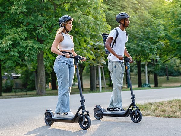 NIU K100P/K200F/K300P Electric Scooter Adults - E Scooter with Suspension, 600-900W Peak Power, 18-34 Miles Max Range, Top Speed 17.4-20MPH, Commuting E-Scooter, Folding Handlebars(Only K200F)