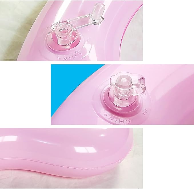 ZHUYNXIR Heart Swimming Pool Float Loungers Tube, Water Fun Beach Party Toys for Kids，Birthday Scene Layout Props.