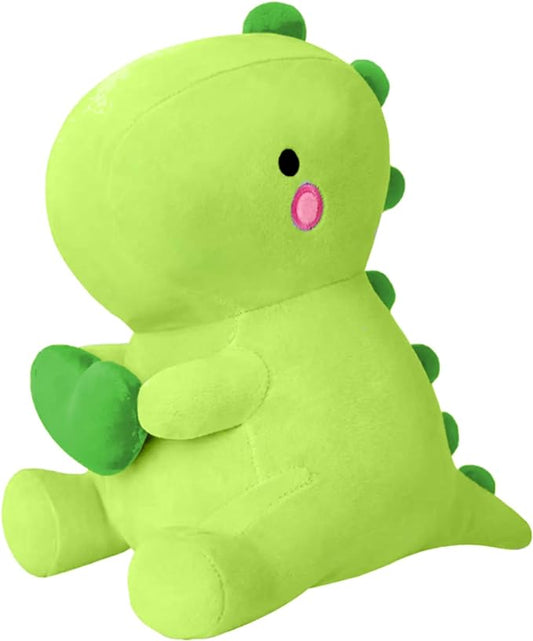 SQEQE Dinosaur Stuffed Animal, Loving Soft Dino Plush Toys with Holding Heart, Sweet Romantic Anniversary Birthday Gift for Her Girls Boys Girlfriend(Green,20 inch)