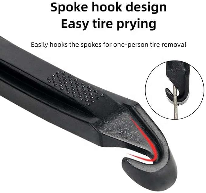 Bike Tire Levers Ultra Strong Bicycle Tire Removal Tool to Repair Bicycle Tube for Road & Mountain Bike Tires Repair Kits Tool (Metals Material)