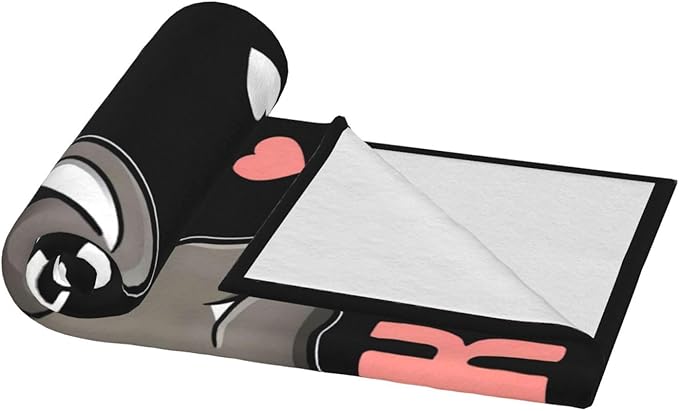 Cute Donkey Blanket Just A Girl Who Loves Donkeys Throw Blankets for Girls Boys Kids Plush Cozy Flannel Fleece Ultra Soft Fuzzy Animal Party Blanket 80"X60"