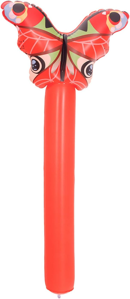 DIMAR GARDEN Kids Inflatable Stick, Outdoor Blow Up Stick Balloons Toys for Swimming pool, Red