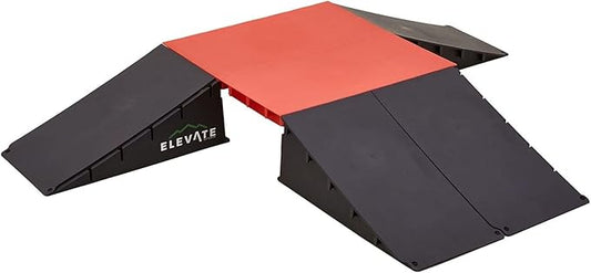 Polypropylene Mini EZ-Link 6-Piece Skateboard Set with Slopes for Scooters, BMX Bikes and RC Cars - 600 lb. Maximum Weight Capacity