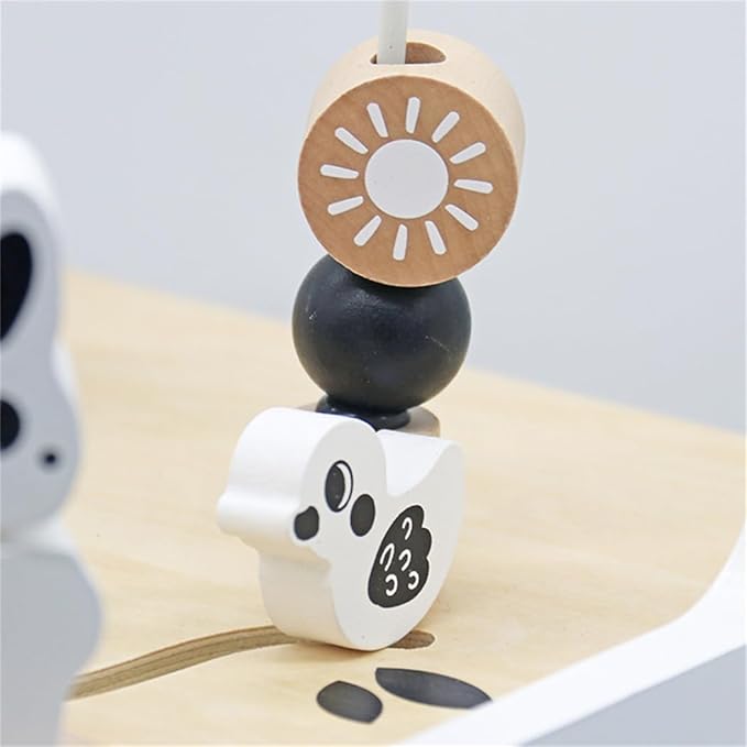 Wooden Baby Walker - 5in1 Montessori Activity Cubes, Baby Push Walker for Toddler, 1+ Year Old Boy Girl | Sorting & Stacking Toys, Bead Mazes & Counting Toys