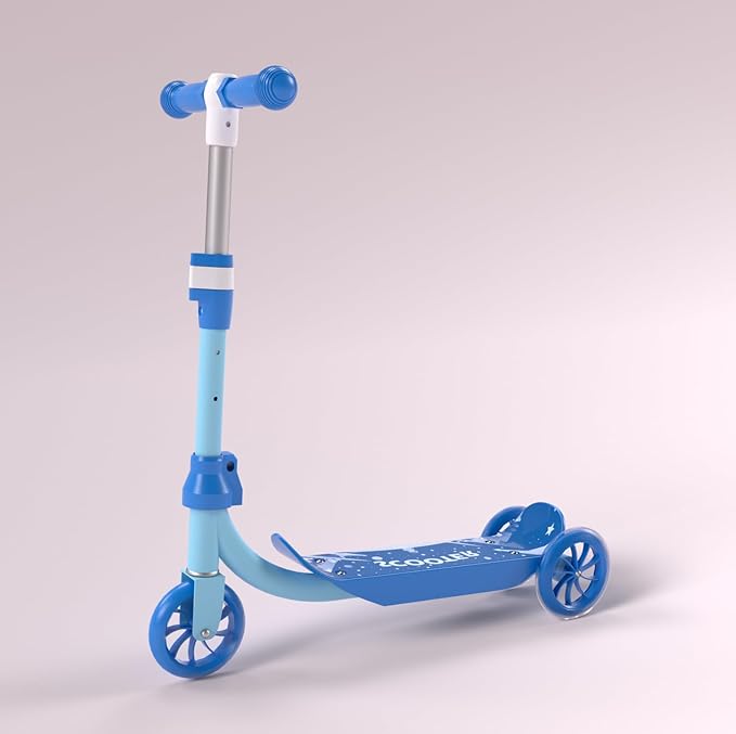 Kids Kick Scooter with Adjustable Height & LED Flash Wheels | 3 Growing Levels | Outdoor Fun for Boys & Girls