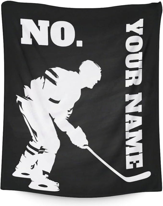 Kids Blankets for Girls - Hockey Gifts - Boys Blanket for Team Player - 30"x40" Soft Fleece Throws for Couch, Office