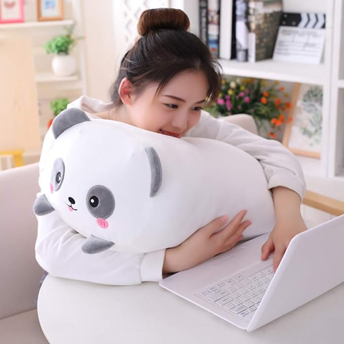 Panda Stuffed Animal Body Pillow, Soft Panda Plush Hugging Pillow Toy Gifts 33.5"